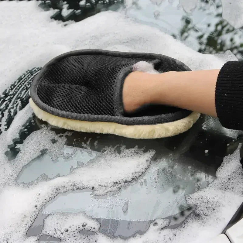 Thickened Car Cleaning Wool Glove