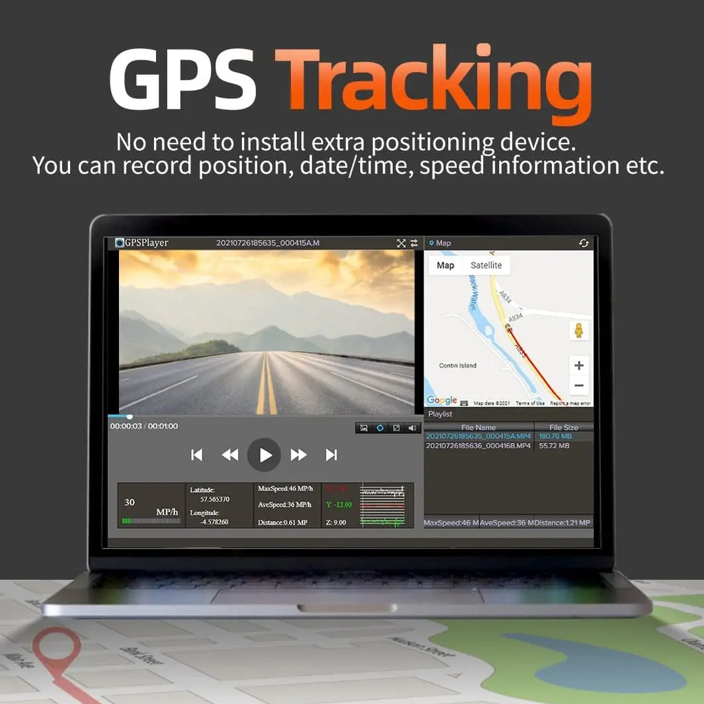 4K Touch Screen Car DVR Camera