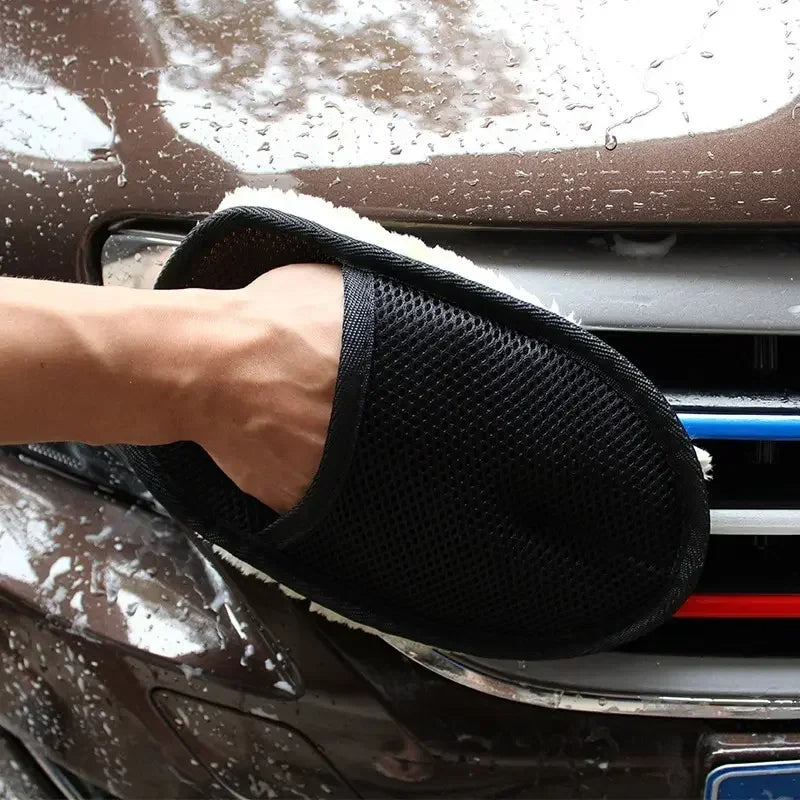 Thickened Car Cleaning Wool Glove