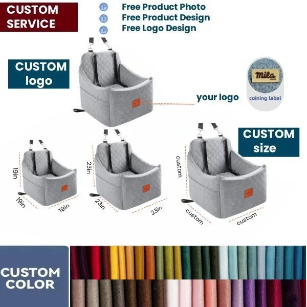 Luxury Portable Dog Car Seat
