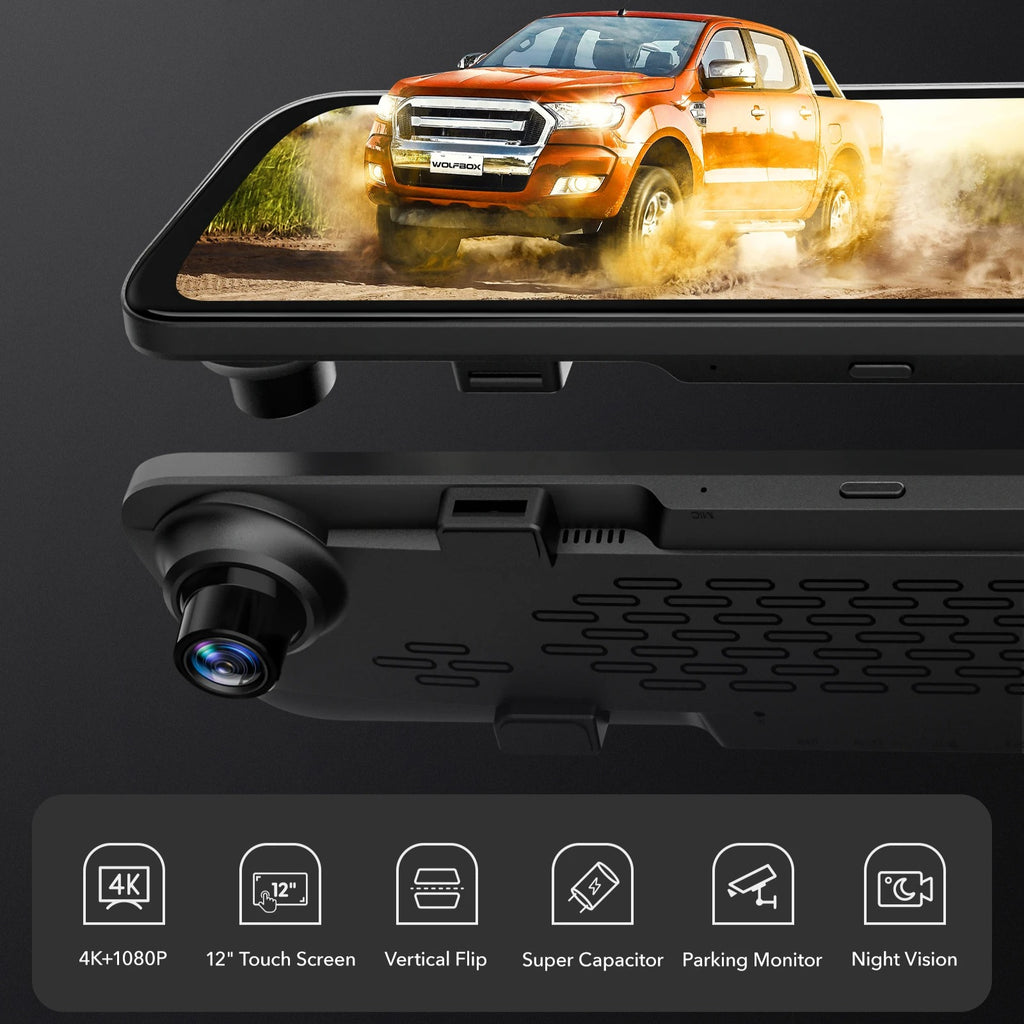 4K Touch Screen Car DVR Camera