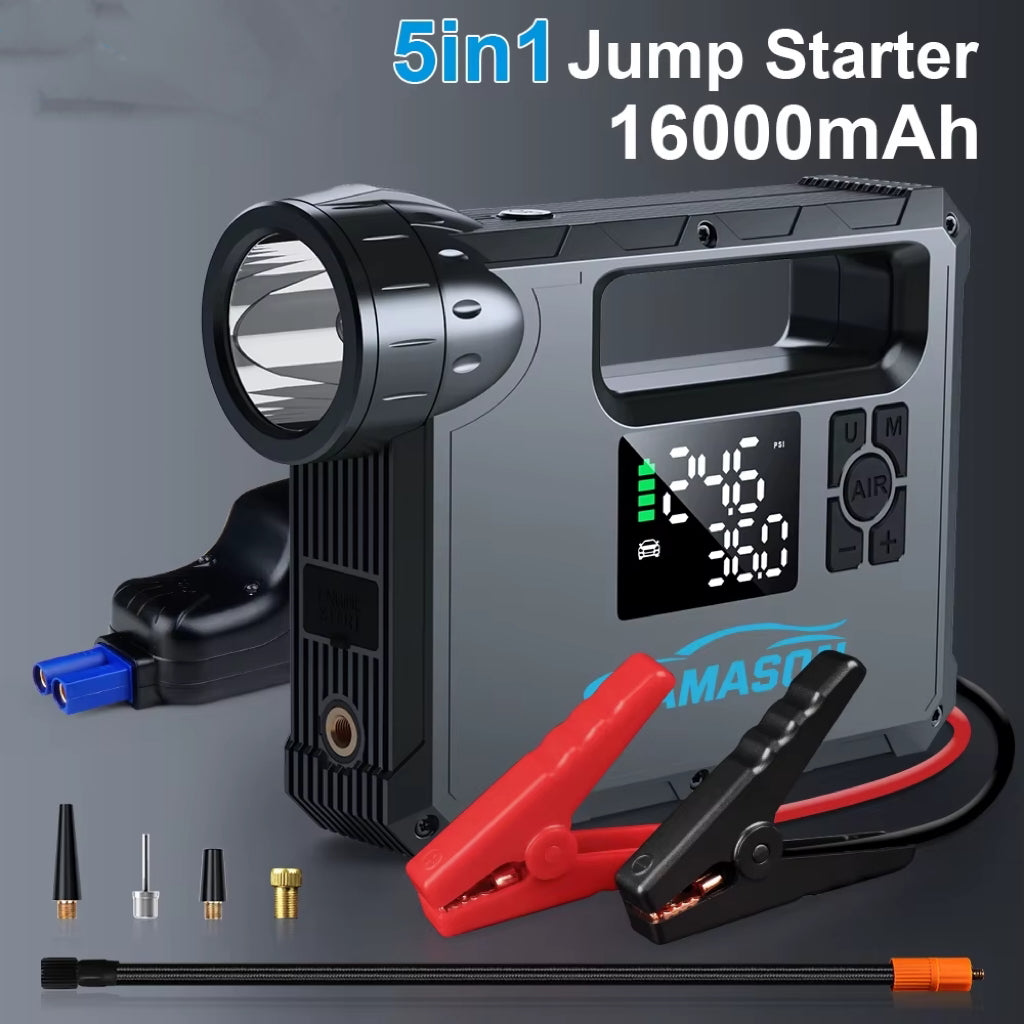 5-in-1 Car Jump Starter Kit