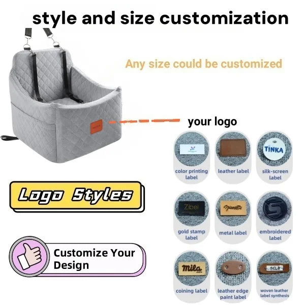 Luxury Portable Dog Car Seat